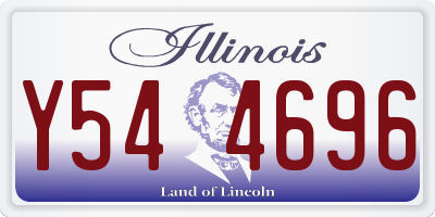 IL license plate Y544696