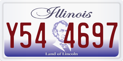 IL license plate Y544697