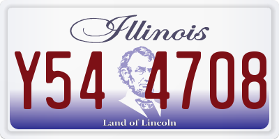 IL license plate Y544708