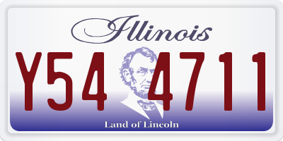 IL license plate Y544711