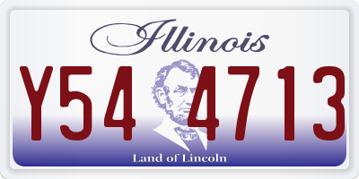 IL license plate Y544713