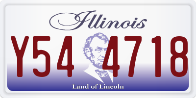 IL license plate Y544718