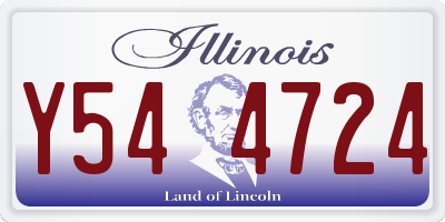IL license plate Y544724