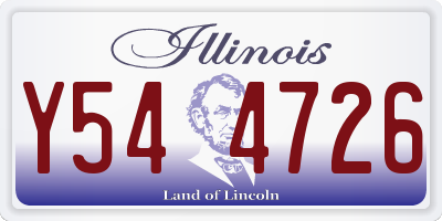 IL license plate Y544726