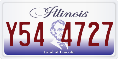 IL license plate Y544727
