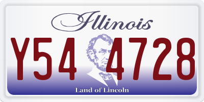 IL license plate Y544728