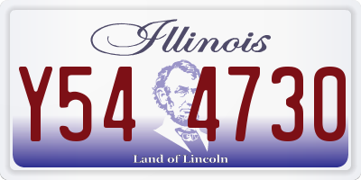 IL license plate Y544730