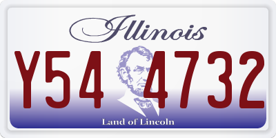 IL license plate Y544732