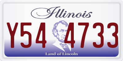 IL license plate Y544733