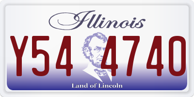 IL license plate Y544740