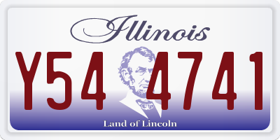 IL license plate Y544741