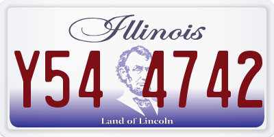 IL license plate Y544742