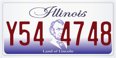 IL license plate Y544748