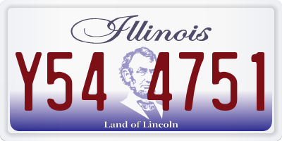IL license plate Y544751