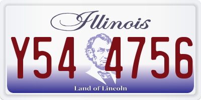 IL license plate Y544756