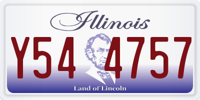 IL license plate Y544757