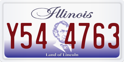 IL license plate Y544763