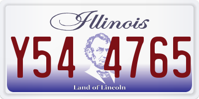 IL license plate Y544765