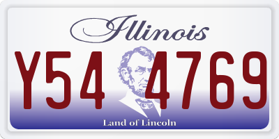 IL license plate Y544769