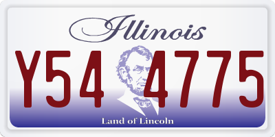 IL license plate Y544775