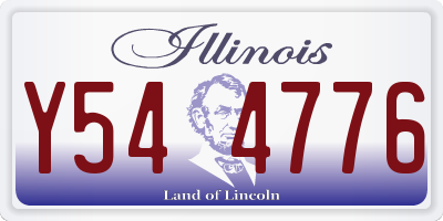 IL license plate Y544776
