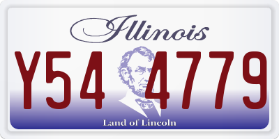 IL license plate Y544779