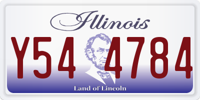 IL license plate Y544784