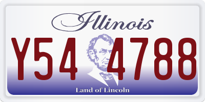 IL license plate Y544788