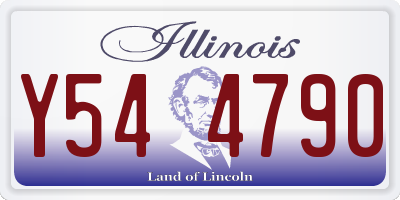 IL license plate Y544790