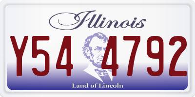IL license plate Y544792