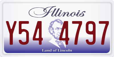 IL license plate Y544797