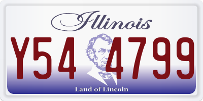 IL license plate Y544799