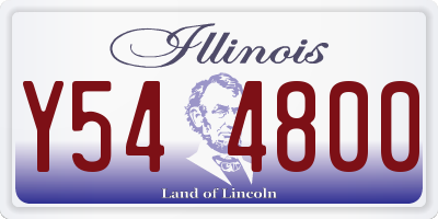 IL license plate Y544800