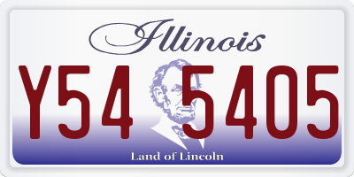 IL license plate Y545405
