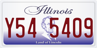 IL license plate Y545409