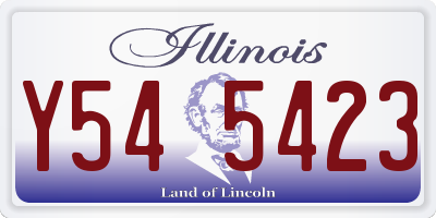IL license plate Y545423