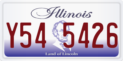 IL license plate Y545426