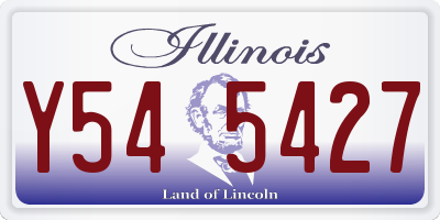 IL license plate Y545427