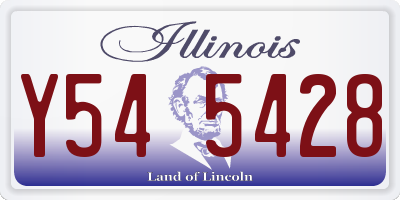 IL license plate Y545428