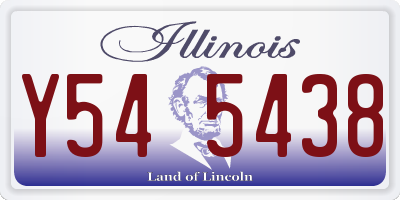 IL license plate Y545438