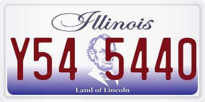 IL license plate Y545440