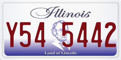 IL license plate Y545442