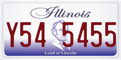 IL license plate Y545455