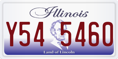 IL license plate Y545460