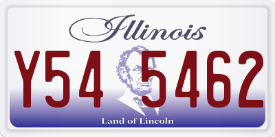 IL license plate Y545462