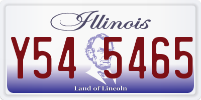 IL license plate Y545465