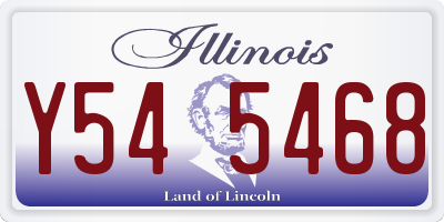 IL license plate Y545468