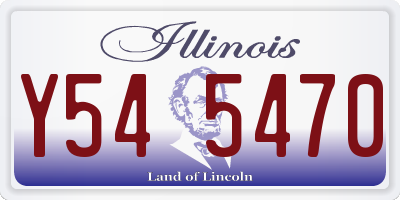 IL license plate Y545470