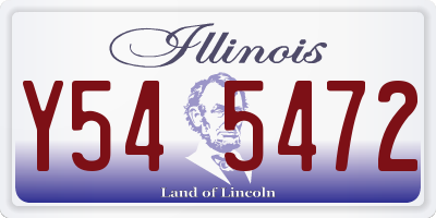 IL license plate Y545472