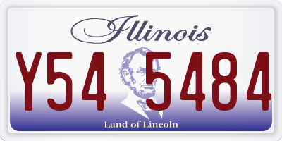 IL license plate Y545484